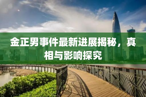 金正男事件最新進(jìn)展揭秘，真相與影響探究