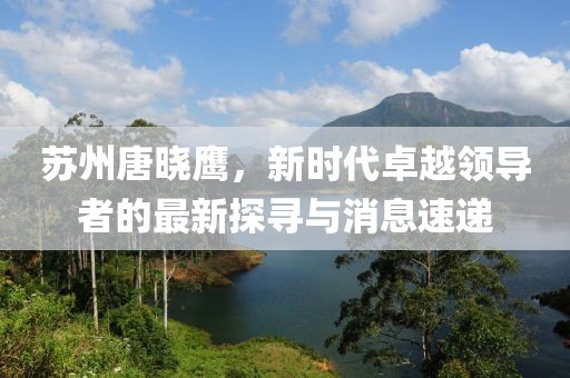 蘇州唐曉鷹，新時(shí)代卓越領(lǐng)導者的最新探尋與消息速遞