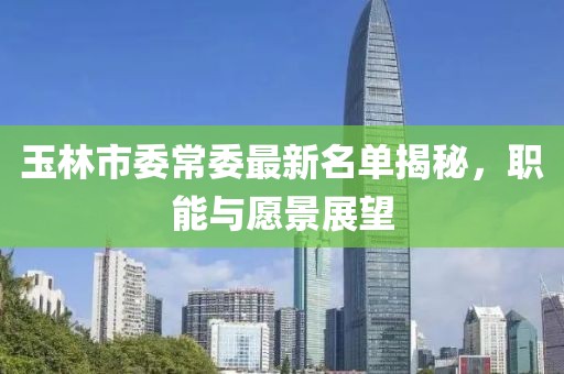玉林市委常委最新名單揭秘，職能與愿景展望