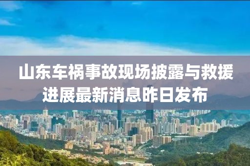 山東車(chē)禍事故現場(chǎng)披露與救援進(jìn)展最新消息昨日發(fā)布