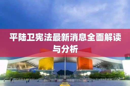 平陸衛憲法最新消息全面解讀與分析