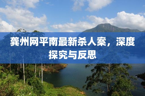 龔州網(wǎng)平南最新殺人案，深度探究與反思