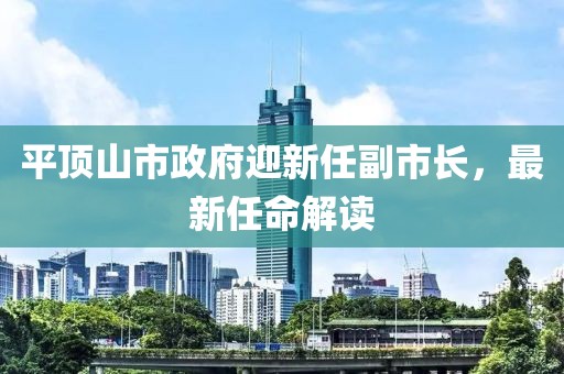 平頂山市政府迎新任副市長(cháng)，最新任命解讀