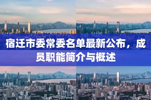 宿遷市委常委名單最新公布，成員職能簡(jiǎn)介與概述