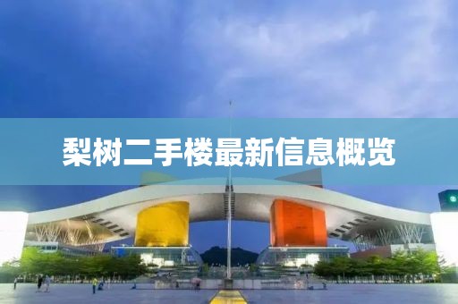 梨樹(shù)二手樓最新信息概覽