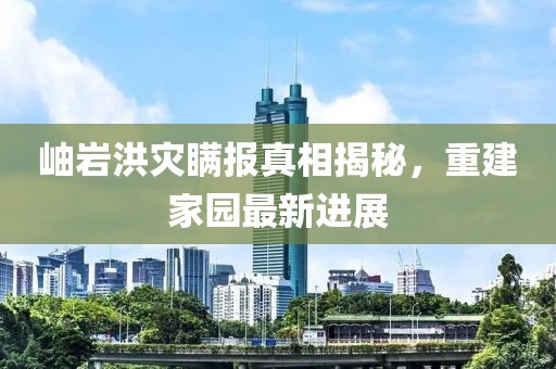 岫巖洪災瞞報真相揭秘，重建家園最新進(jìn)展