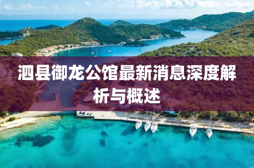 泗縣御龍公館最新消息深度解析與概述