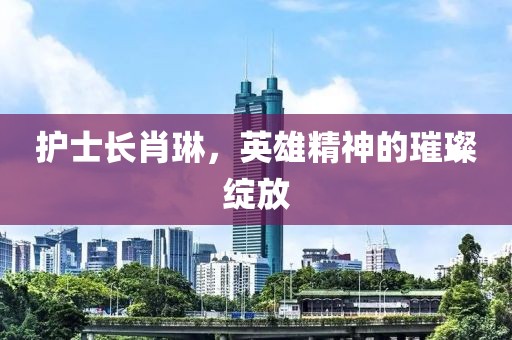 護士長(cháng)肖琳，英雄精神的璀璨綻放
