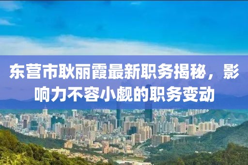 東營(yíng)市耿麗霞最新職務(wù)揭秘，影響力不容小覷的職務(wù)變動(dòng)