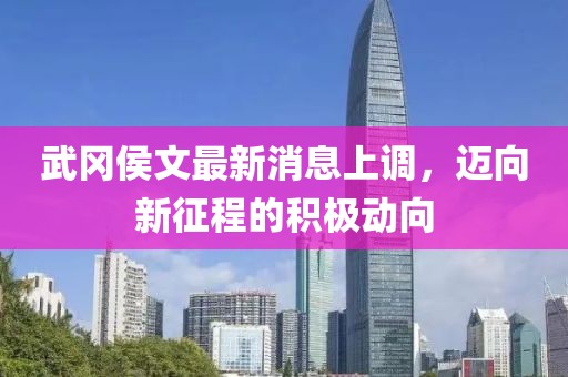 武岡侯文最新消息上調，邁向新征程的積極動(dòng)向