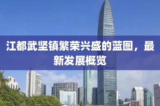 江都武堅鎮繁榮興盛的藍圖，最新發(fā)展概覽