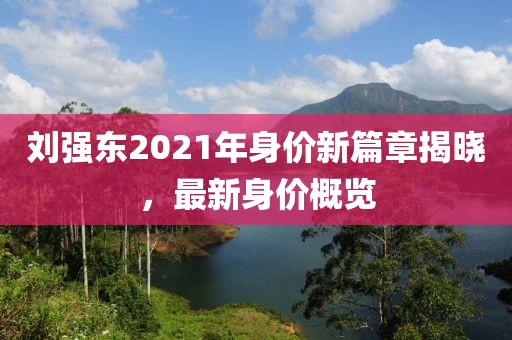 劉強東2021年身價(jià)新篇章揭曉，最新身價(jià)概覽