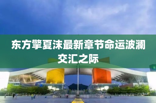 東方擎夏沫最新章節命運波瀾交匯之際