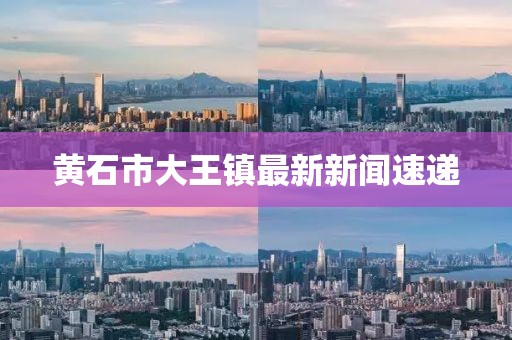 黃石市大王鎮最新新聞速遞