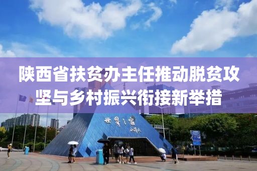 陜西省扶貧辦主任推動(dòng)脫貧攻堅與鄉村振興銜接新舉措