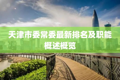 天津市委常委最新排名及職能概述概覽