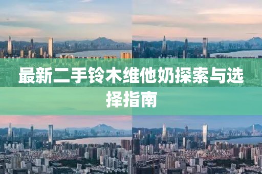 最新二手鈴木維他奶探索與選擇指南