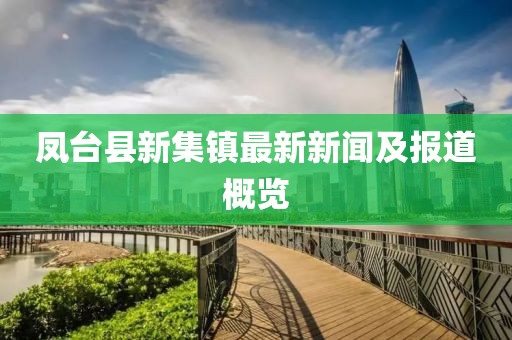 鳳臺縣新集鎮最新新聞及報道概覽