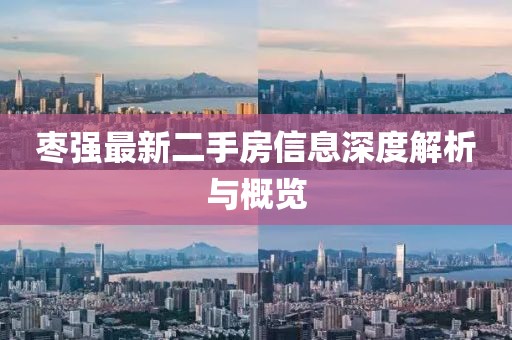 棗強最新二手房信息深度解析與概覽