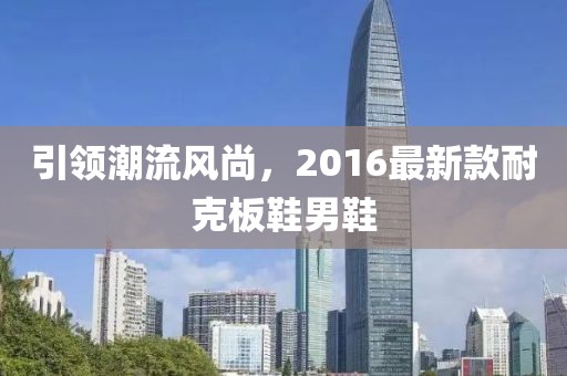 引領(lǐng)潮流風(fēng)尚，2016最新款耐克板鞋男鞋