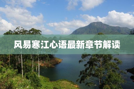 風(fēng)易寒江心語(yǔ)最新章節解讀