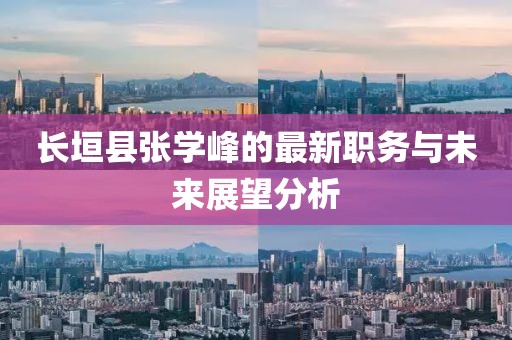 長(cháng)垣縣張學(xué)峰的最新職務(wù)與未來(lái)展望分析
