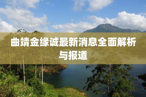 曲靖金緣誠最新消息全面解析與報道
