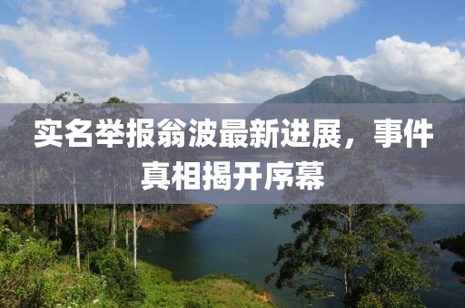 實(shí)名舉報翁波最新進(jìn)展，事件真相揭開(kāi)序幕