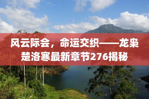 風(fēng)云際會(huì )，命運交織——龍梟楚洛寒最新章節276揭秘