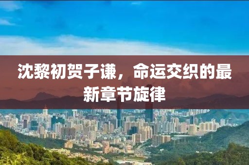 沈黎初賀子謙，命運交織的最新章節旋律