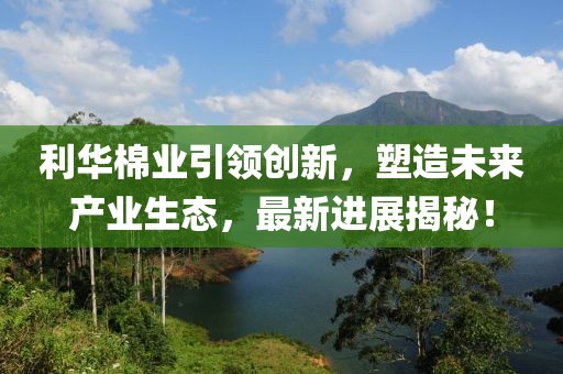 利華棉業(yè)引領(lǐng)創(chuàng  )新，塑造未來(lái)產(chǎn)業(yè)生態(tài)，最新進(jìn)展揭秘！