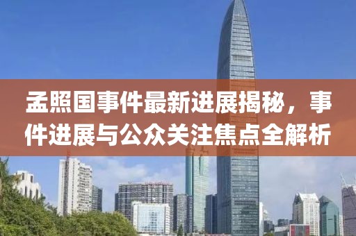 孟照國事件最新進(jìn)展揭秘，事件進(jìn)展與公眾關(guān)注焦點(diǎn)全解析