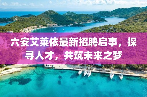 六安艾萊依最新招聘啟事，探尋人才，共筑未來(lái)之夢(mèng)