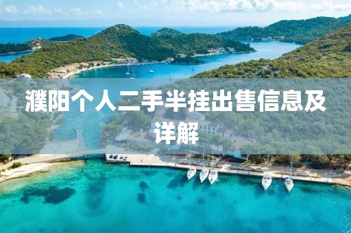 濮陽(yáng)個(gè)人二手半掛出售信息及詳解