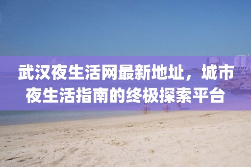 武漢夜生活網(wǎng)最新地址，城市夜生活指南的終極探索平臺