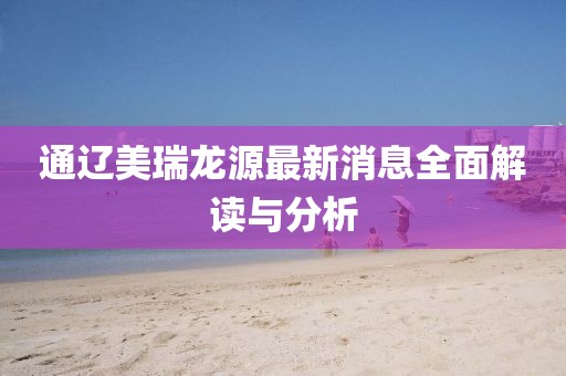 通遼美瑞龍源最新消息全面解讀與分析