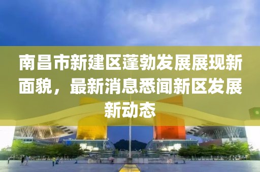 南昌市新建區蓬勃發(fā)展展現新面貌，最新消息悉聞新區發(fā)展新動(dòng)態(tài)