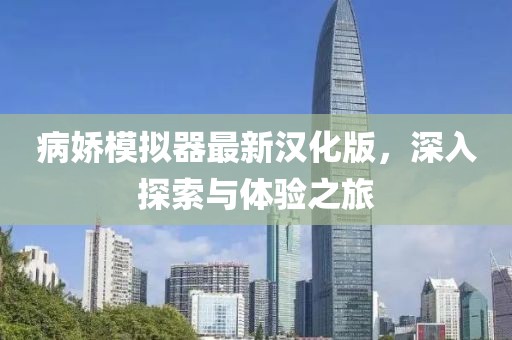 病嬌模擬器最新漢化版，深入探索與體驗之旅