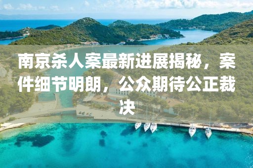 南京殺人案最新進(jìn)展揭秘，案件細節明朗，公眾期待公正裁決