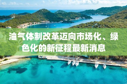 油氣體制改革邁向市場(chǎng)化、綠色化的新征程最新消息