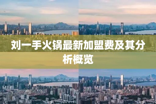 劉一手火鍋最新加盟費及其分析概覽
