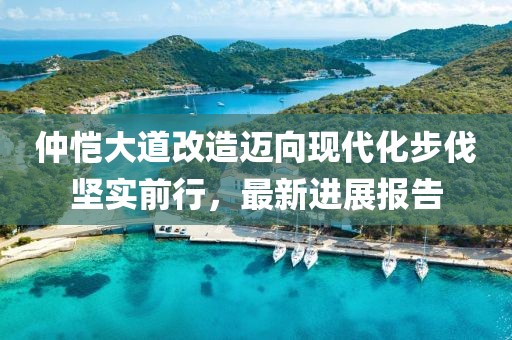 仲愷大道改造邁向現代化步伐堅實(shí)前行，最新進(jìn)展報告