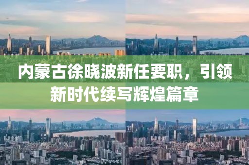 內蒙古徐曉波新任要職，引領(lǐng)新時(shí)代續寫(xiě)輝煌篇章