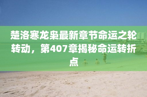 楚洛寒龍梟最新章節命運之輪轉動(dòng)，第407章揭秘命運轉折點(diǎn)