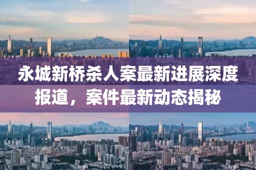 永城新橋殺人案最新進(jìn)展深度報道，案件最新動(dòng)態(tài)揭秘
