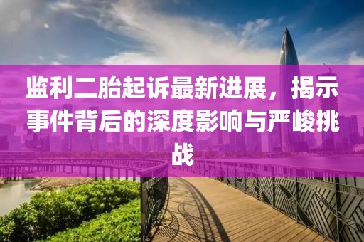 監利二胎起訴最新進(jìn)展，揭示事件背后的深度影響與嚴峻挑戰