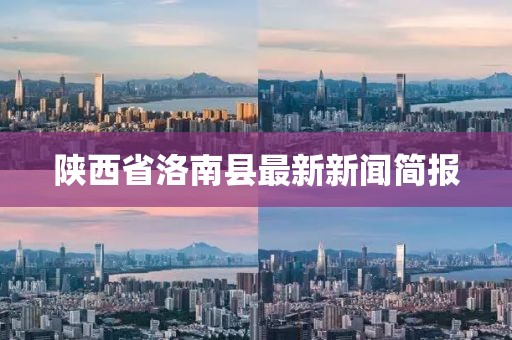 陜西省洛南縣最新新聞簡(jiǎn)報