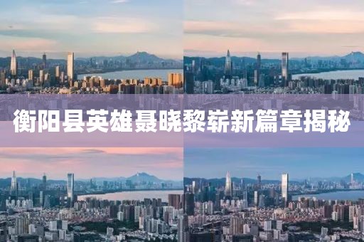 衡陽(yáng)縣英雄聶曉黎嶄新篇章揭秘