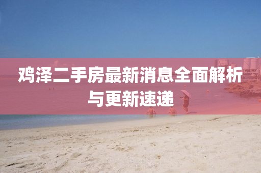 雞澤二手房最新消息全面解析與更新速遞