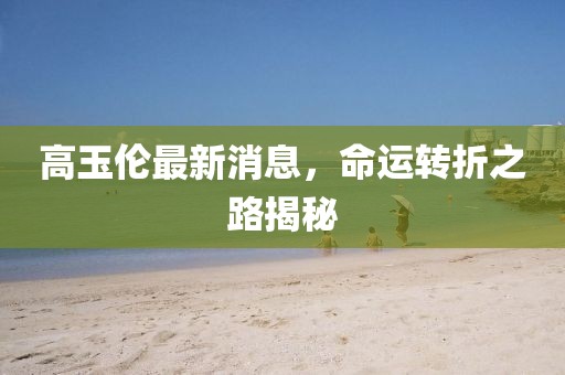 高玉倫最新消息，命運轉折之路揭秘